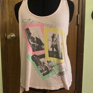 Rue21 Pastel Graphic Tank Top